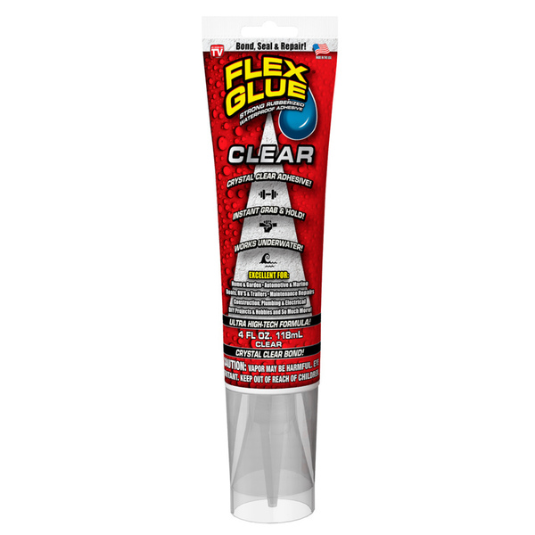 Flex Glue Glue, Clear, 4 oz, Bottle GFSCLRR04